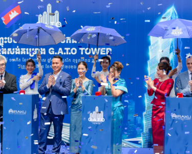 Groundbreaking ceremony for the 67-story G.A.T.O Tower located in the prime Boeung Keng Kang 1 (BKK1) district on July 25, 2026.