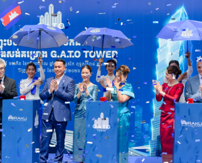Groundbreaking ceremony for the 67-story G.A.T.O Tower located in the prime Boeung Keng Kang 1 (BKK1) district on July 25, 2026.