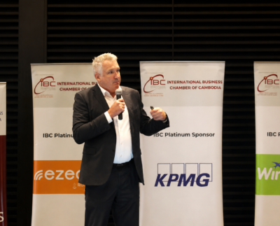Presenting Mekong Strategic Capital's latest economic outlook during the International Business Chamber (IBC) Open Meeting on July 1, 2026.