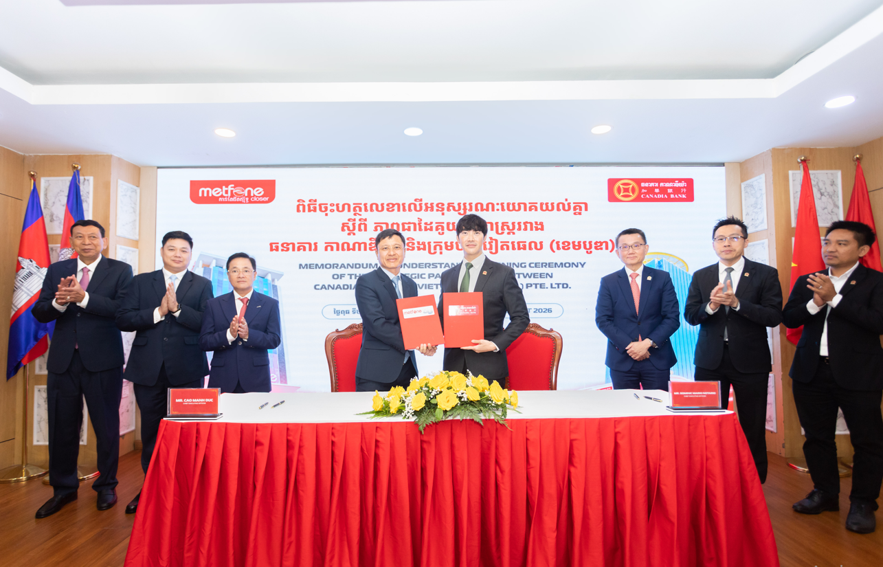 Canadia Bank and Viettel Cambodia (Metfone) Strengthen Longstanding Strategic Partnership