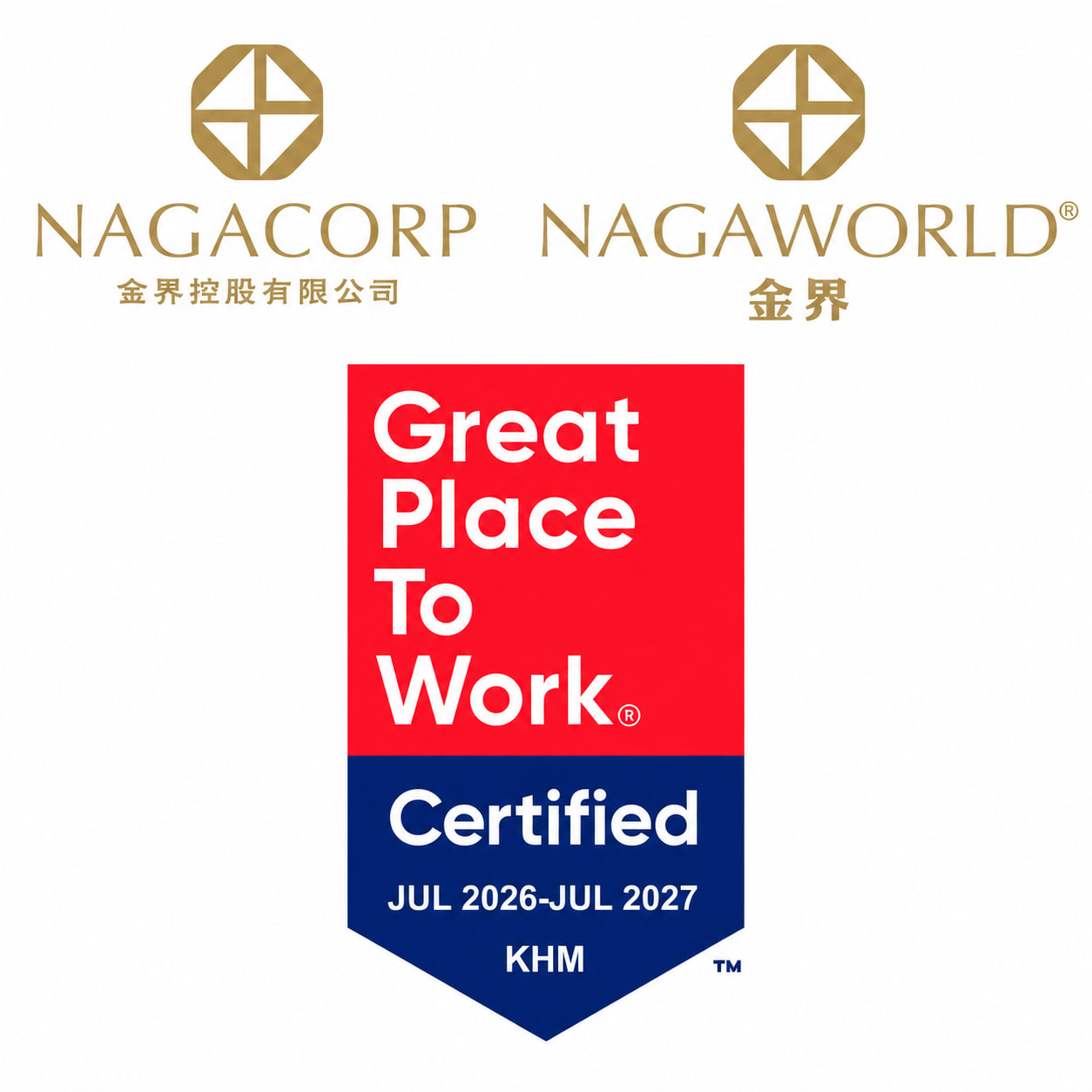 NagaWorld Earns Great Place To Work® Certification™ in 2026 with an Outstanding 97% Trust Index™ Score